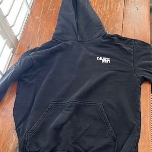 Black large men’s talentless hoodie